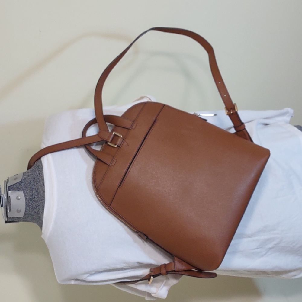Michael Kors Tan Leather Bag Backpack - Picture 6 of 8